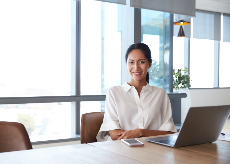 professional woman working